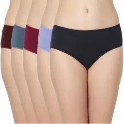 Juliet 6932 Full Coverage Stretchable Cotton Hipster Premium Panties (Pack of 5)-picture-23