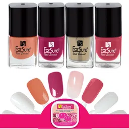 ForSure Set Of 4 Trendy Long-Lasting Nail Polish 5ml Each - Shades 119-101-102-103-39