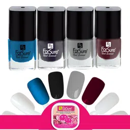 ForSure Trendy Set Of 4 Long Lasting Nail Enamel-5ml Each-110- 111-112-118-15