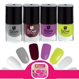 ForSure Trendy Set Of 4 Long Lasting Nail Enamel-5ml Each-109, 110, 111, 116-29
