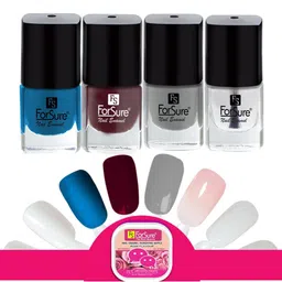 ForSure Trendy Set Of 4 Long Lasting Nail Enamel-5ml Each-110- 111-112-114-32