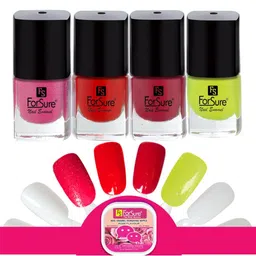 ForSure Set Of 4 Trendy Long-Lasting Nail Polish 5ml Each - Shades 106-107-108-116-10