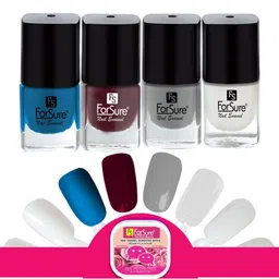 ForSure Trendy Set Of 4 Long Lasting Nail Enamel-5ml Each-110-111-112-115-10