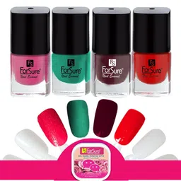 ForSure Set Of 4 Trendy Long-Lasting Nail Polish 5ml Each - Shades 107-108-109-113-24