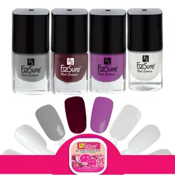 ForSure Set Of 4 Trendy Long-Lasting Nail Polish 5ml Each - Shades 109-110-111-115-27