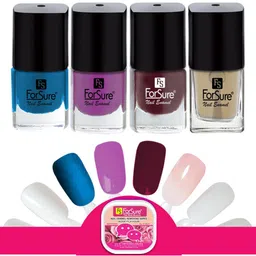 ForSure Trendy Set Of 4 Long Lasting Nail Enamel-5ml Each-119- 109-111- 112-25