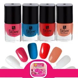 ForSure Set Of 4 Trendy Long-Lasting Nail Polish 5ml Each - Shades 107-112-103-101-36