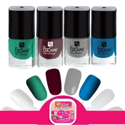 ForSure Set Of 4 Trendy Long-Lasting Nail Polish 5ml Each - Shades 110-111-112-113-57