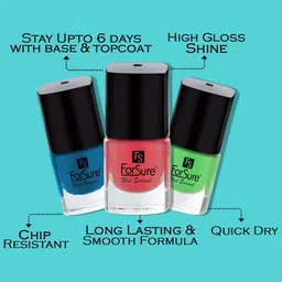ForSure Trendy Set Of 4 Long Lasting Nail Enamel-5ml Each-119-112-113-114 image 2