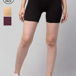 Apraa & Parma Slim Fit Cycling Cotton Sports Shorts-picture-43