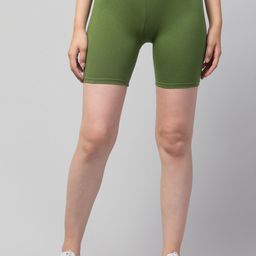 Apraa & Parma Women Lime Green Cycling Sports Shorts-image-88