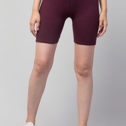 Apraa & Parma Women Maroon Cycling Shorts-image-29