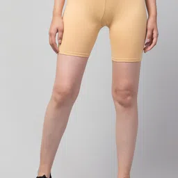 Apraa & Parma Women Beige Cycling Sports Shorts-picture-30