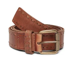 ART N VINTAGE Men Textured Leather Belt-picture-11