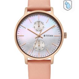 Titan Women Leather Straps Analogue Watch 95143WL01-Rose Colour-61