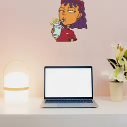 RANGOLI Kids Yellow & Red Quirky Design PVC Vinyl Wall Sticker-29
