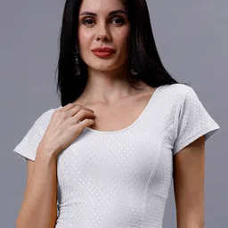 Plus Size Woven Design Saree Blouse-picture-24