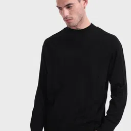 Bewakoof Men Jet Black Oversized Sweater-picture-43