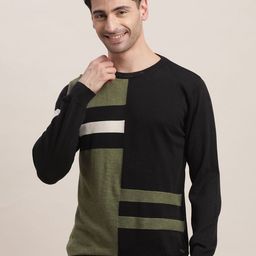 Turtle Men Striped Pullover Sweater-image-87