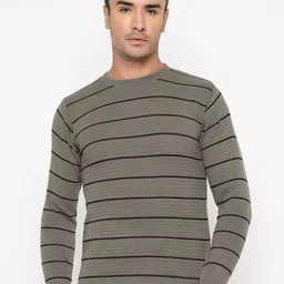 TYSORT Striped Wool Pullover Sweater-picture-51
