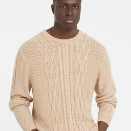 GUESS Men Cable Knit Pullover-image-88