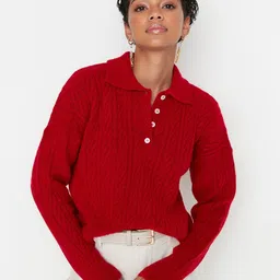 Trendyol Cable Knit Acrylic Pullover-picture-21