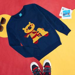 YU by Pantaloons Boys Graphic Printed Ribbed Acrylic Pullover Sweater-image-71