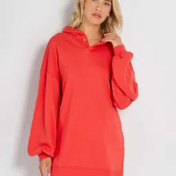 KIABI Hooded Longline Woolen Pullover Sweatshirt-15