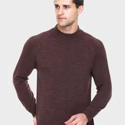 aarbee Men Burgundy Solid Pullover-picture-31