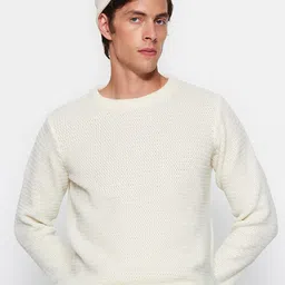 Trendyol Ribbed Round Neck Pullover-image-95