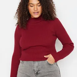 Trendyol Mock Neck Ribbed Pullover-picture-46