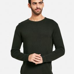 METTLE Ribbed Round Neck Cotton Pullover-picture-33