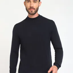 GUESS Self Design Turtle Neck Long Sleeves Pullover Sweater-image-44