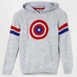 Fame Forever by Lifestyle Boys Grey & Red Printed Pullover-picture-13