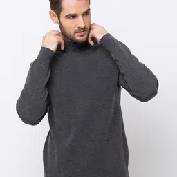 Status Quo Men Grey Acrylic Pullover-image-55