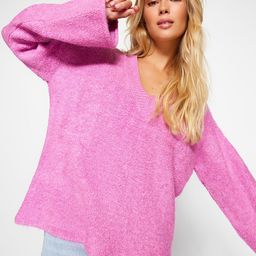 Trendyol V-Neck Oversized Pullover-35