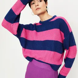 max Striped Acrylic Pullover-image-36