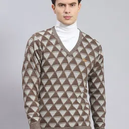 Monte Carlo Self Design Woollen Pullover-image-9