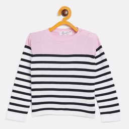 JWAAQ Girls Striped Pullover-image-23