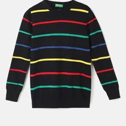 United Colors of Benetton Boys Striped Cotton Pullover Sweater-picture-37