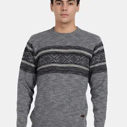 t-base Men Striped Cotton Pullover Sweater-picture-51