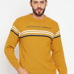 Duke Striped Round Neck Long Sleeves Pullover Sweaters-image-87
