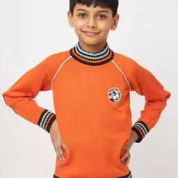Purple United Kids Boys Turtle Neck Pullover-46
