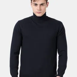 t-base High Neck Cotton Pullover Sweater-image-4