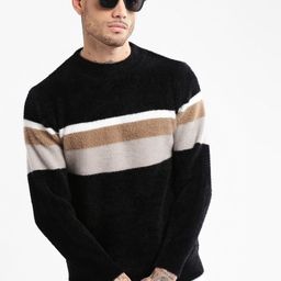 SHOWOFF Striped Acrylic Pullover Sweater-picture-2