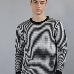 TIM PARIS Striped Cotton Pullover Sweater-image-98