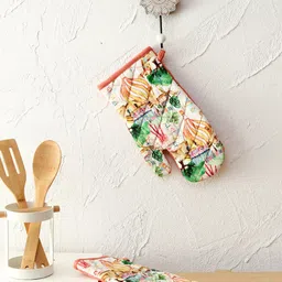 House This Set Of 2 Pushkar Printed Kitchen Gloves-25