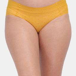Amour Secret Women Yellow Solid Seamless Anti-Odour Hipster Brief-35