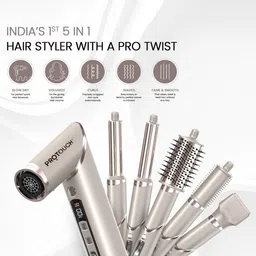 PROTOUCH Airshot All in 1 Hair Multi Styler For Curl, Smooth, Dry, Blow & Volume image 4
