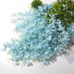 WELL ART GALLERY Blue 4 Pieces Hanging Artificial Flower-53